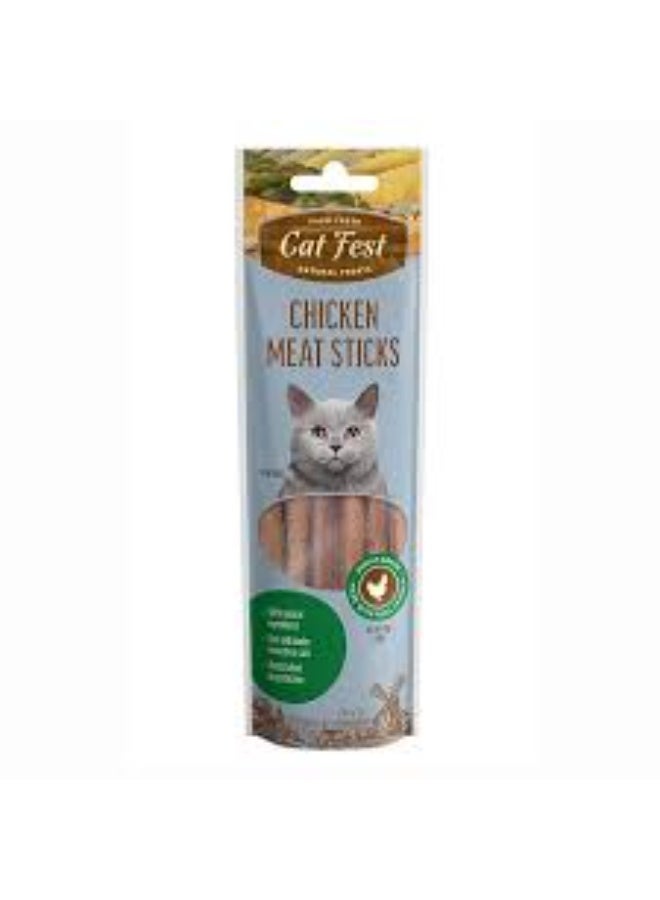 Cat Fest Chicken Meat Sticks Cat Treat High-Protein Natural Chicken Snack 45 g From Varmacy - Image 1
